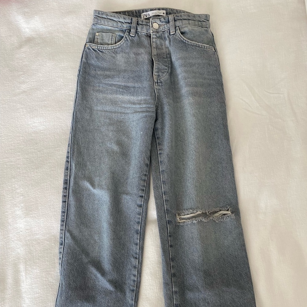 Zara washed denim jeans